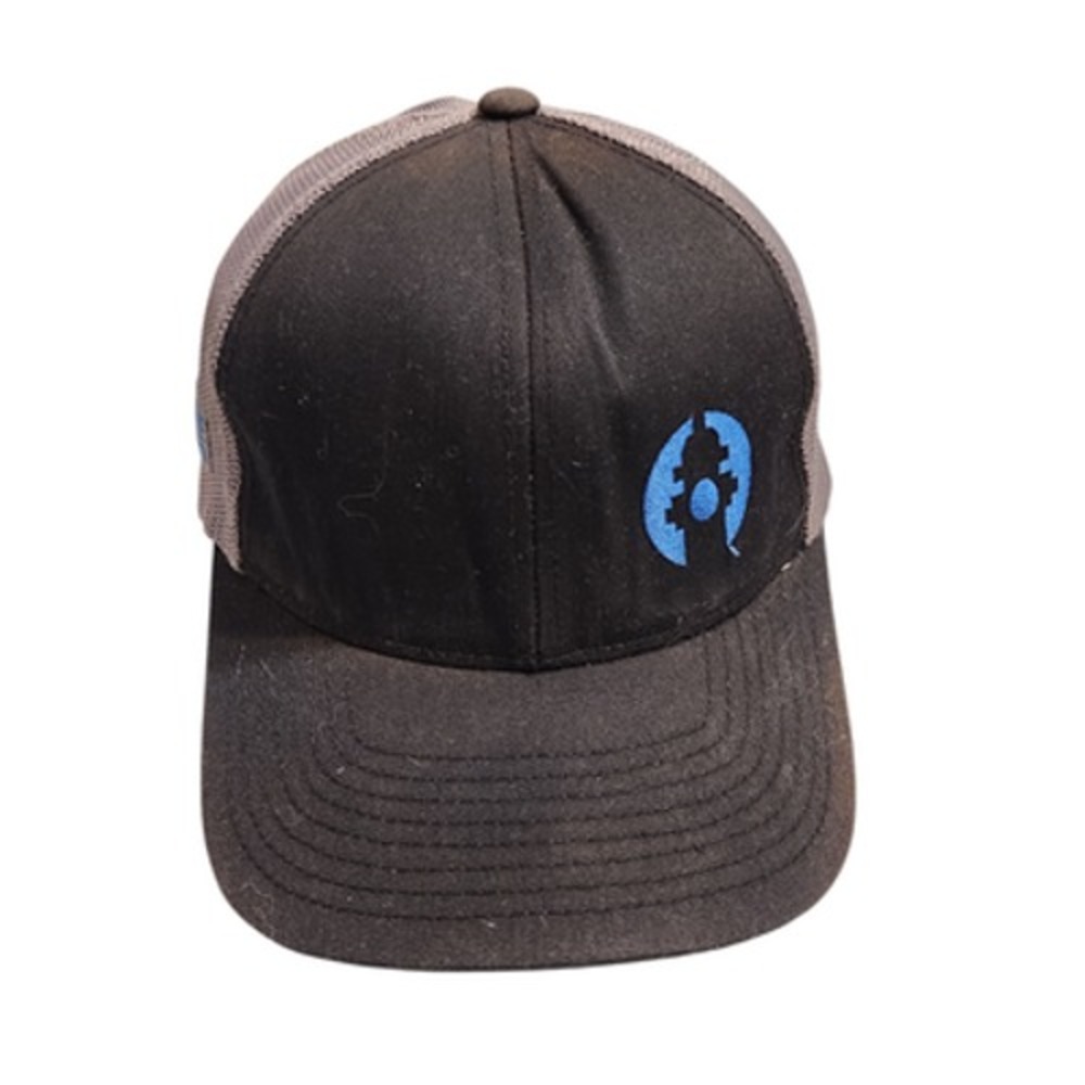 Pacific Headwear Trucker Hat Mens Black Grey Fortune Waterworks Snapback Cap